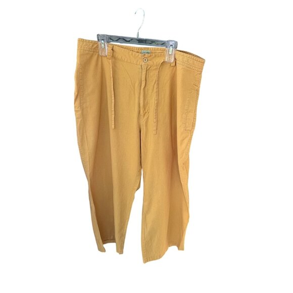 NYC74 Mens 2XL Patchwork Shirt & Pants Set Yellow Olive White Cotton Linen READ - Picture 8 of 9